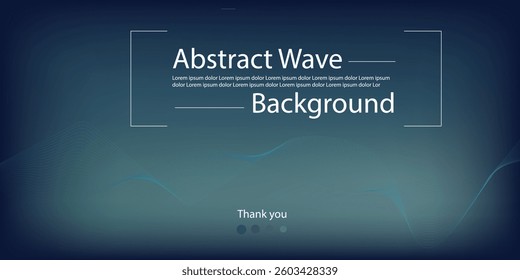 Elegant abstract wave background with a gradient blue tone. Subtle flowing lines create a futuristic and modern feel. Ideal for presentations, banners, and digital designs.
