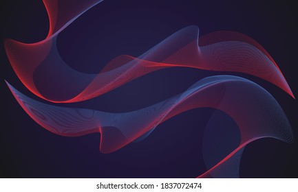 Elegant abstract wave line background.