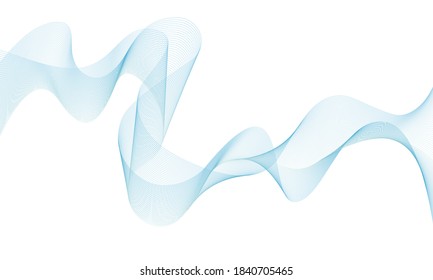 Elegant abstract wave line background.