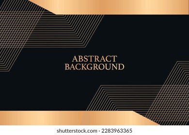 elegant abstract wave line background in gold and black, perfect for formal and important events