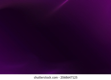 Elegant abstract wavy lines texture background on purple, vector illustration.