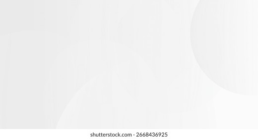 Elegant abstract white background with soft grey gradient circles and smooth texture.