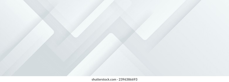 elegant abstract white banner background with shiny lines