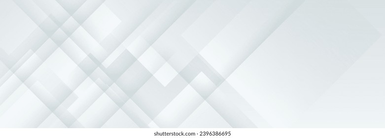 elegant abstract white banner background with shiny lines