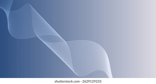 elegant abstract white curve for banner and card background
