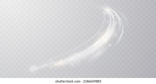 Elegant abstract white light effect design vector illustration with glittering stars on black background. - Shutterstock ID 2186659883