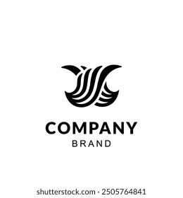 Elegant Abstract Winged Logo Design for Modern Business