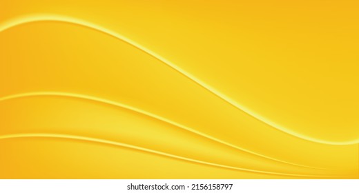 elegant abstract yellow vector background with wave texture