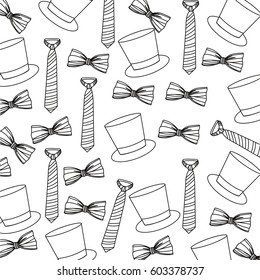 elegant acessories of man background, vector illustration design