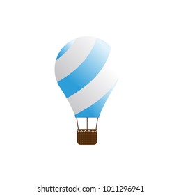 Elegant air balloon template vector