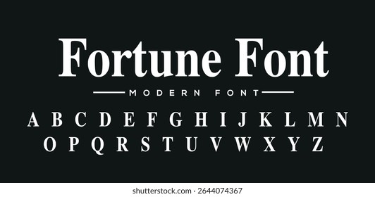 Elegant alphabet beauty logo font. Classic beautiful Modern luxury Serif Letter Minimal Fashion. Typography decoration logotype fonts, wedding, logos. vector