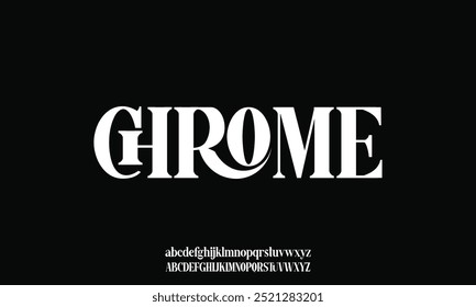Elegant Alphabet Font. modern typography classy font