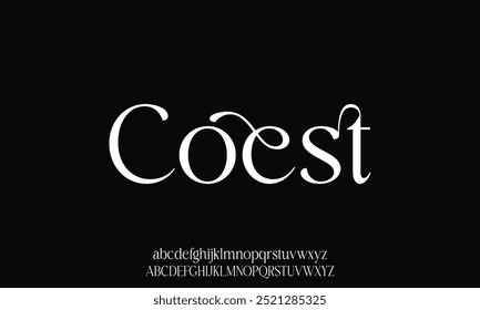 Elegant Alphabet Font. modern typography classy font