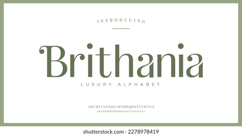 Elegant alphabet font. Typography style fonts for fashion, retail, feminine, beauty care, jewelry logo design