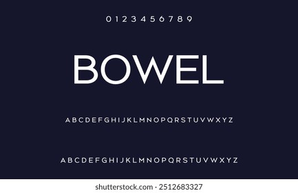 Elegant alphabet lettering template. Classic Lettering Minimal Fashion Designs. Typography modern sans serif fonts and numbers. vector illustration