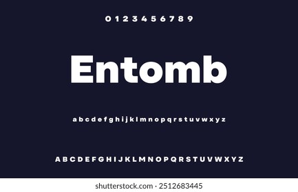 Elegant alphabet lettering template. Classic Lettering Minimal Fashion Designs. Typography modern sans serif fonts and numbers. vector illustration