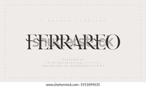 Elegant\
alphabet letters classic font. Classic Modern Serif Lettering\
Minimal Fashion Designs. Typography  decoration fonts for branding,\
wedding, invitations, logos. vector\
illustration