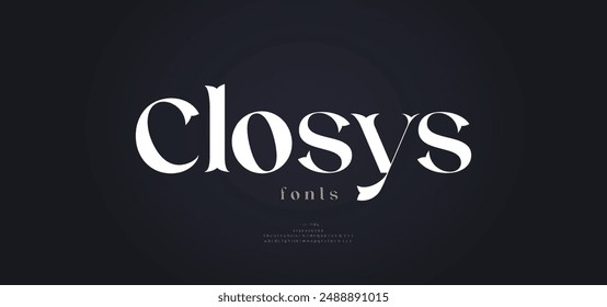 Elegante alfabeto letras fuente logo de la marca. Tipografía oriental de lujo clásico moderno serif italic Fuentes decorativas vintage logotipos retro. Ilustración vectorial