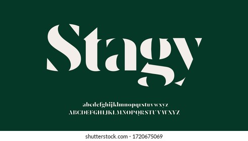 Elegant alphabet letters font. Classic Lettering Minimal Fashion Designs. Typography fonts regular uppercase and lowercase. vector illustration