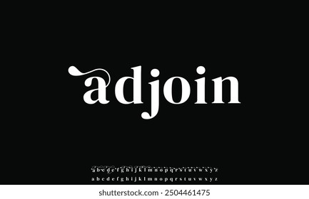 Elegant alphabet letters font. Classic Modern Serif Lettering Minimal Fashion Designs. Typography decoration fonts for branding, wedding, invitations, logos. vector illustration
