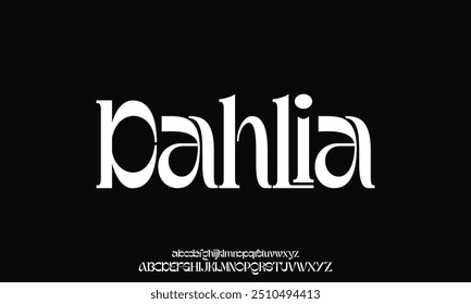 Elegant alphabet letters font. Classic Custom Lettering Fashion Modern Designs. Typography fonts classic style uppercase, lowercase and number letter. vector illustration