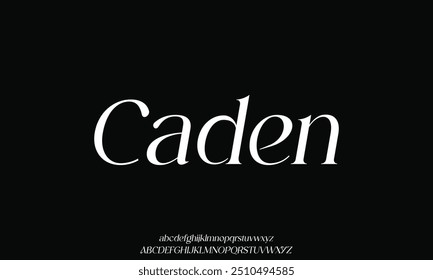 Elegant alphabet letters font. Classic Custom Lettering Fashion Modern Designs. Typography fonts classic style uppercase, lowercase and number letter. vector illustration