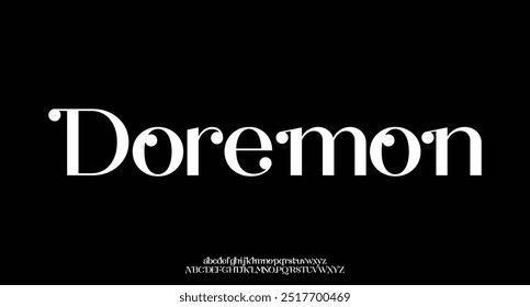 Fonte com letras do alfabeto elegantes. Clássico moderno Serif Lettering design de moda minimal. Fontes de decoração de tipografia para branding, casamento, convites, logos. ilustração vetorial
