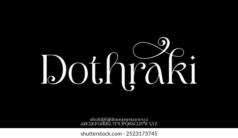 Elegant alphabet letters font. Classic Modern Serif Lettering Minimal Fashion Designs. Typography decoration fonts for branding, wedding, invitations, logos. vector illustration