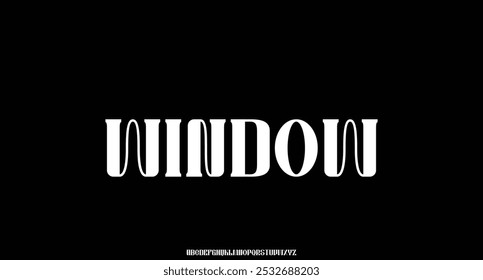 elegant alphabet letters font classic modern serif lettering minimal fashion logo design typography decoration fonts
