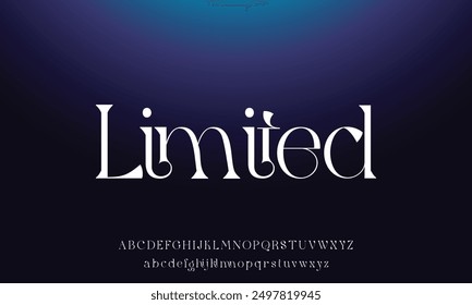 Elegant alphabet letters font logo. Typography luxury classic lettering serif italic fonts decorative wedding vintage retro logos. vector illustration