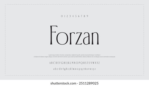 Logotipo de letra de letras de alfabeto elegante. Tipografía de lujo de letras clásicas serif Fuentes decorativas de la boda vintage logotipos retro, diseño para la moda, tienda de belleza y marca .