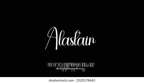 Logotipo de fonte com letras do alfabeto elegante. Tipografia de luxo clássico lettering serif fontes casamento decorativo vintage retro logos, design para moda, loja de beleza e marca . ilustração vetorial