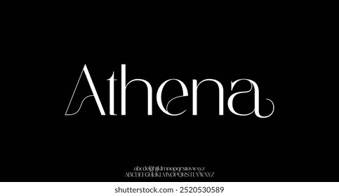 Elegant alphabet letters font logo. Typography luxury classic lettering serif fashion fonts decorative wedding vintage retro logos. vector illustration