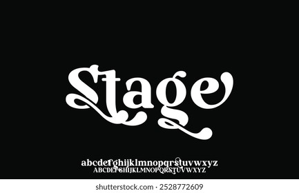 Elegant alphabet letters font logo. Typography luxury classic lettering serif fonts decorative wedding vintage retro logos.