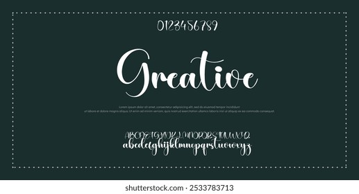 Logotipo de fonte com letras do alfabeto elegante. Tipografia de luxo clássico lettering serif fontes casamento decorativo vintage retro logos, design para moda, loja de beleza e marca . ilustração vetorial