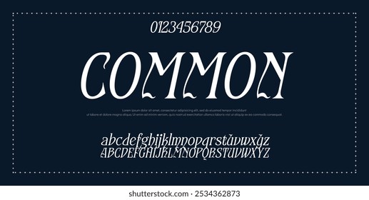 Elegant alphabet letters font logo. Typography luxury classic lettering serif fonts decorative wedding vintage retro logos, design for fashion,beauty shop and brand . vector illustration