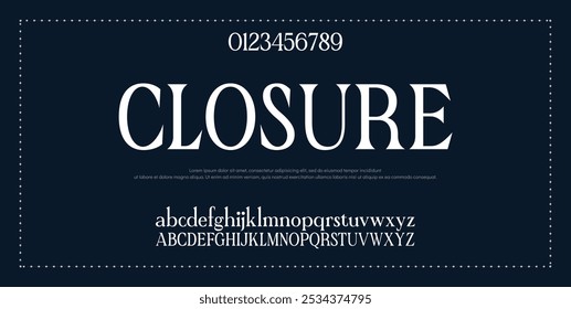 Logotipo de letra de letras de alfabeto elegante. Tipografía de lujo de letras clásicas serif italic Fuentes decorativas de la boda vintage retro logotipos de la marca. Ilustración vectorial