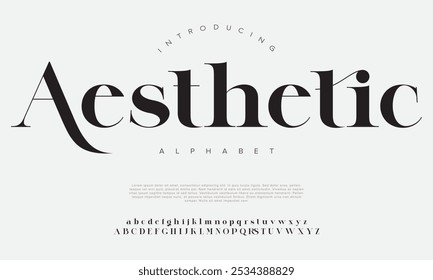 Elegant alphabet letters font logo. Typography luxury classic lettering serif italic fonts decorative wedding vintage retro brand logos. vector illustration
