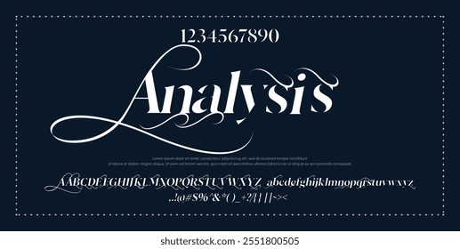 Elegant alphabet letters font logo. Typography luxury classic lettering serif fonts decorative wedding vintage retro logos, design for fashion,beauty shop and brand . vector illustration