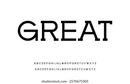 Elegant alphabet letters font logo classic minimal fashion designs. Typography modern sans fonts and number for logo brand. vector illustration
