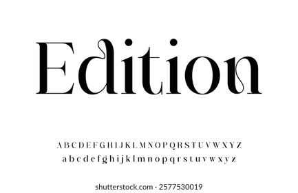 Elegant alphabet letters font logo. Typography luxury classic lettering serif italic fonts decorative wedding vintage retro brand logos. vector illustration