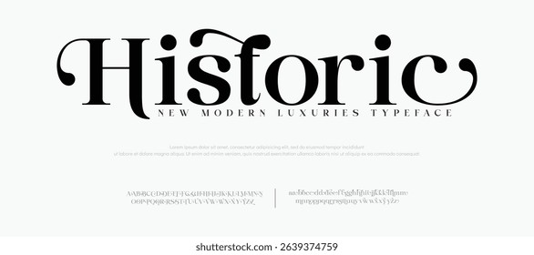 Elegant alphabet letters font logo decorative wedding retro concept. Typography Retro vintage alphabet letters fonts and number. vector illustration
