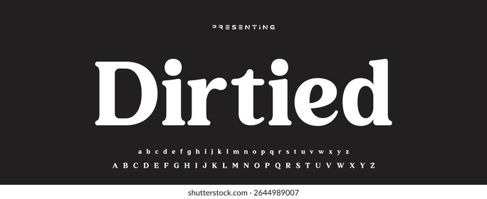 Elegant alphabet letters font logo classic minimal fashion designs. Typography modern sans fonts and number for logo brand. vector illustration