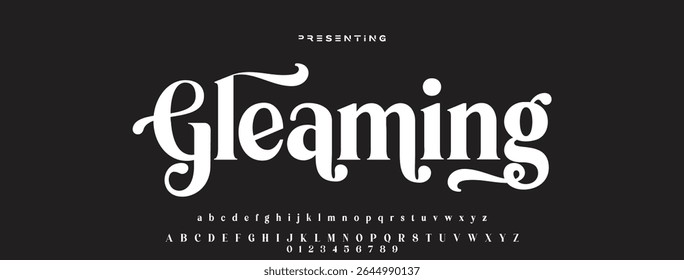 Elegant alphabet letters font logo. Typography luxury classic lettering serif fonts decorative wedding vintage retro logos, design for fashion,beauty shop and brand
. vector illustration