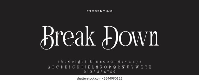 Elegant alphabet letters font logo. Typography luxury classic lettering serif fonts decorative wedding vintage retro logos, design for fashion,beauty shop and brand
. vector illustration