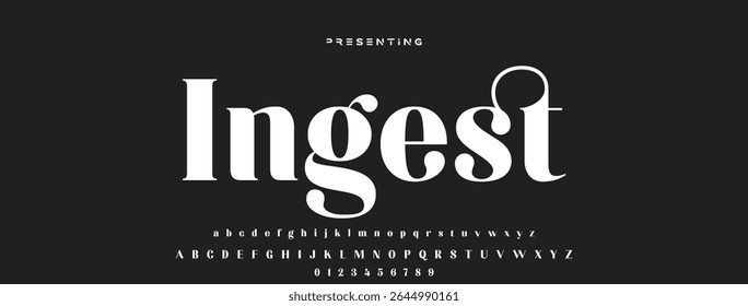 Elegant alphabet letters font logo. Typography luxury classic lettering serif fonts decorative wedding vintage retro logos, design for fashion,beauty shop and brand
. vector illustration
