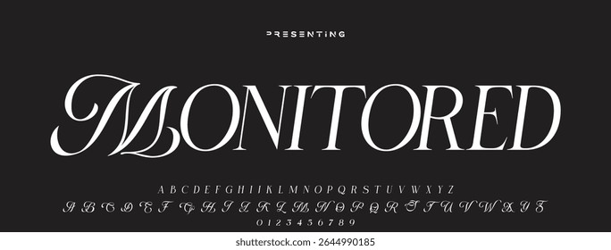 Elegant alphabet letters font logo. Typography luxury classic lettering serif fonts decorative wedding vintage retro logos, design for fashion,beauty shop and brand
. vector illustration