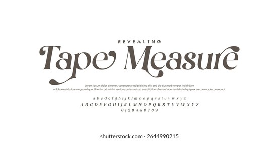 Elegant alphabet letters font logo. Typography luxury classic lettering serif fonts decorative wedding vintage retro logos, design for fashion,beauty shop and brand
. vector illustration