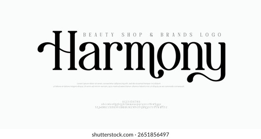 Elegant alphabet letters font logo. Typography luxury classic lettering serif italic fonts decorative wedding vintage retro logos. vector illustration