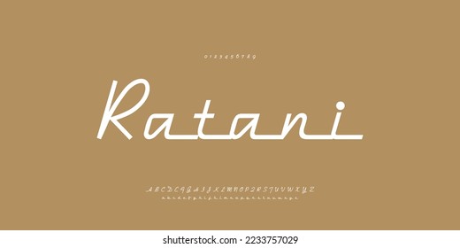 Elegant alphabet letters Font. Minimal modern urban fonts for logo, brand etc. Typography vector illustration
